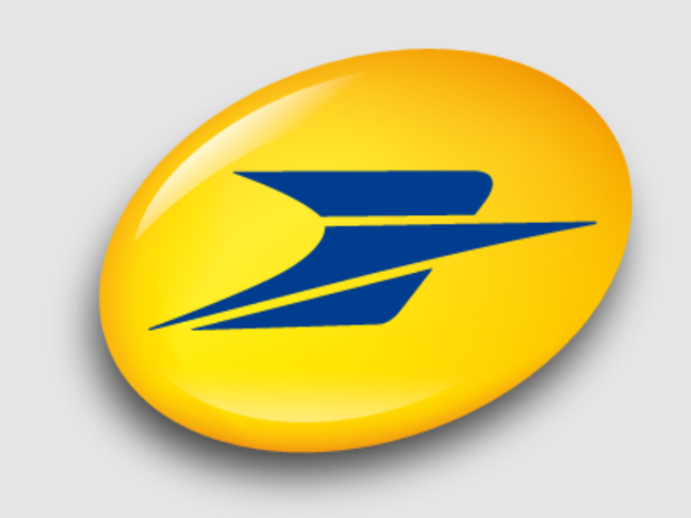 logo la poste jaune et noir